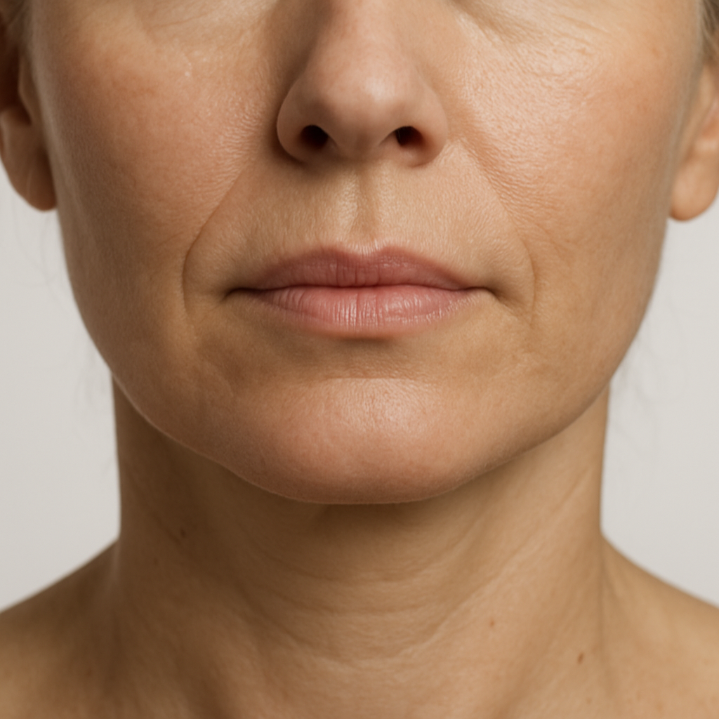 Lip & cheek volume — Before