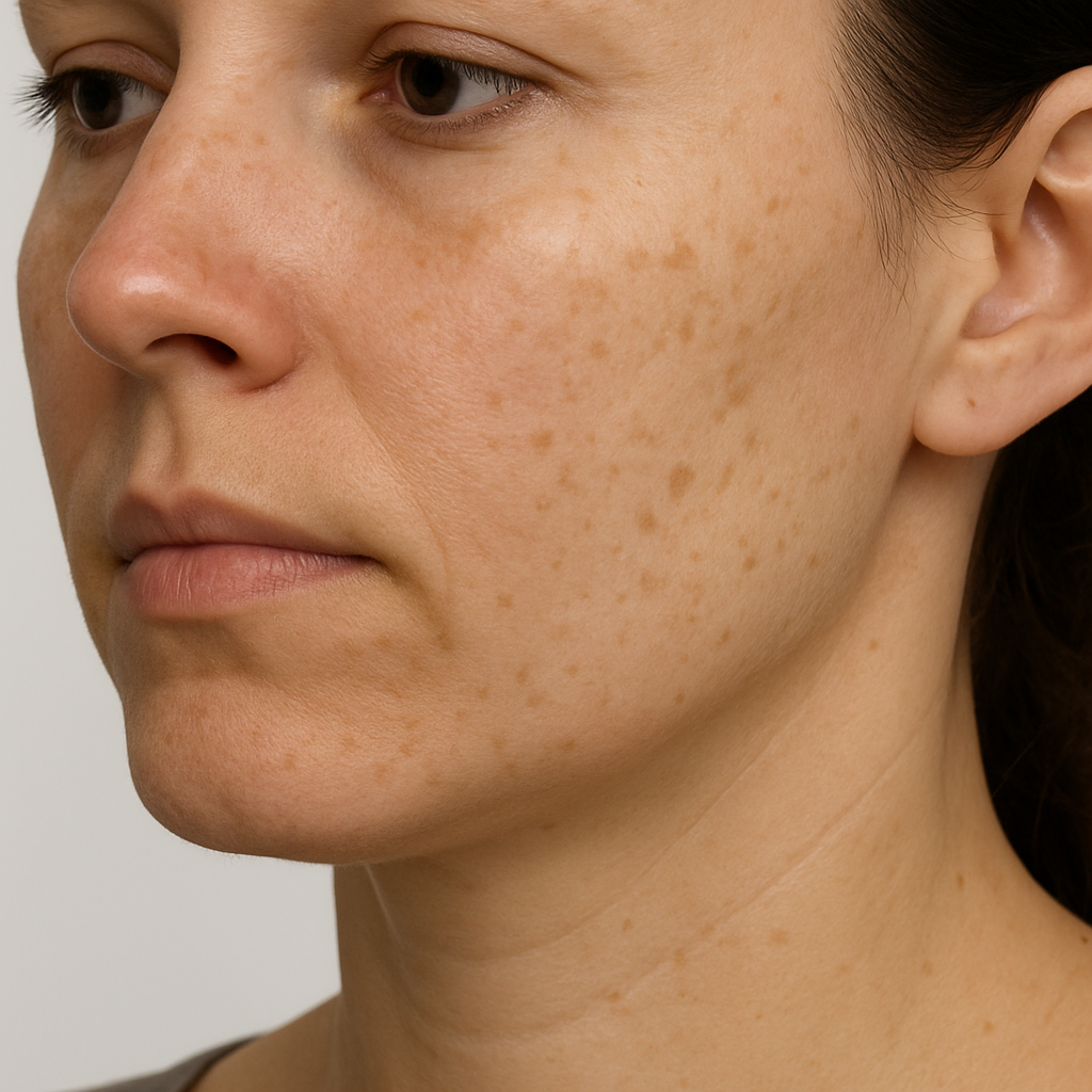 Skin tone & texture — Before